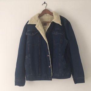 North 40 Fleece Lined Denim Jacket, XL